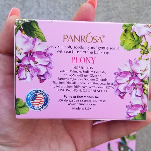 Panrosa Peony Soap Bars NWT - Picture 2 of 3